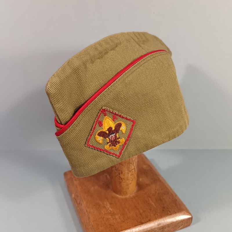 CALOT SCOUT BSA BOY SCOUTS OF AMERICA AVEC INSIGNE BRODE MARQUAGE OFFICIEL TAILLE US 7-7.1/8
